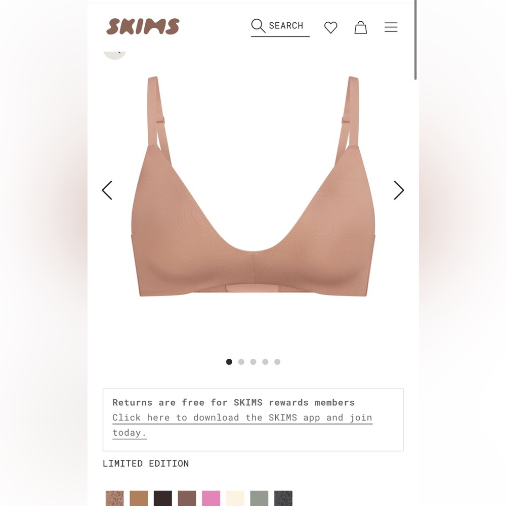 SKIMS sienna bra